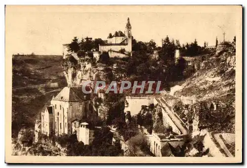 Ansichtskarte AK Rocamadour Montee du Calvaire