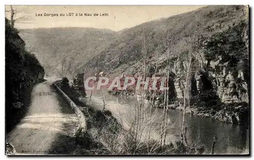 Cartes postales Les Gorges du Lot a La Nau de Leth