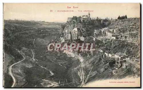 Cartes postales Rocamadour Vue Generale