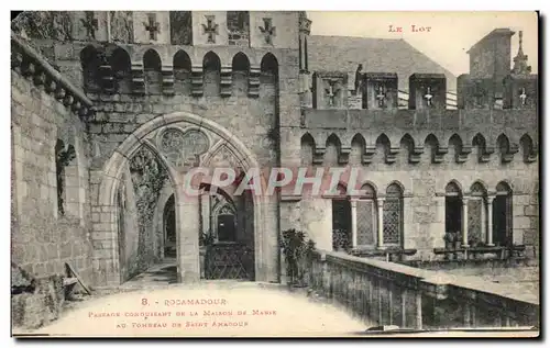 Cartes postales Rocamadour Passage conduisant De La Maison De Marie au tombeau de Saint Amadour