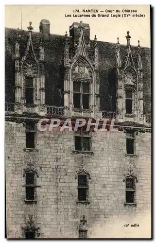 Ansichtskarte AK Nantes Cour du Chateau Les Lucarnes du Grand Logis