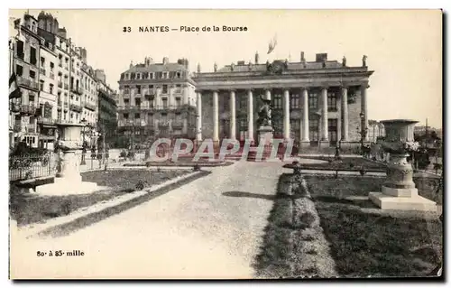 Ansichtskarte AK Nantes Place de La Bourse