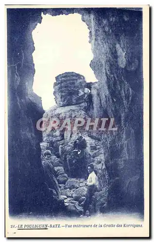 Cartes postales Le Pouliguen Batz Vue interieure de La Grotte des Korrigans