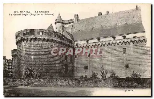 Ansichtskarte AK Nantes Le Chateau Le Grand Logis