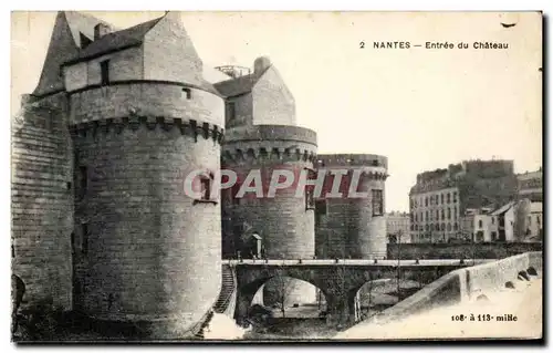 Cartes postales Nantes Entree du Chateau