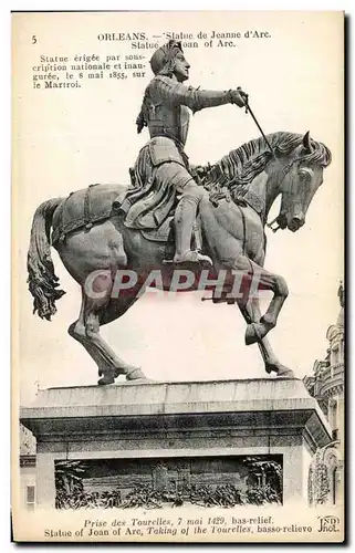Cartes postales Orleans Statue de Jeanne D Arc