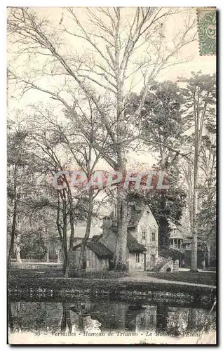 Ansichtskarte AK Versailles Hameau de Trianon Le moulin et l etang