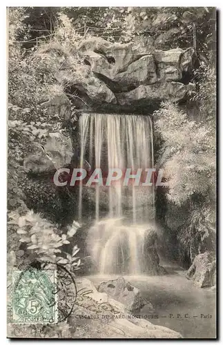 Cartes postales Paris Cascade du parc Montsouris