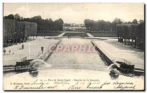 Ansichtskarte AK Parc de Saint Cloud Bassins de la Cascade