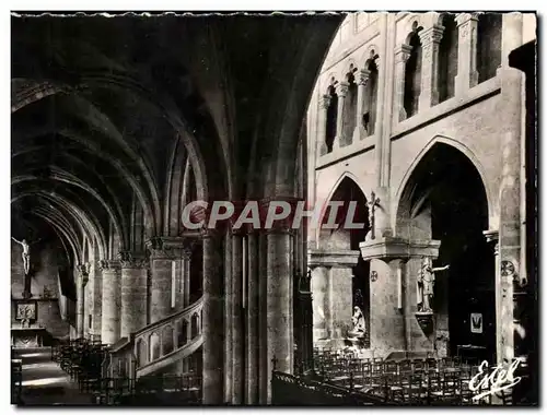 Ansichtskarte AK Dourdan L Eglise Saint Germain Vue sur la Nef et les Bas Cotes