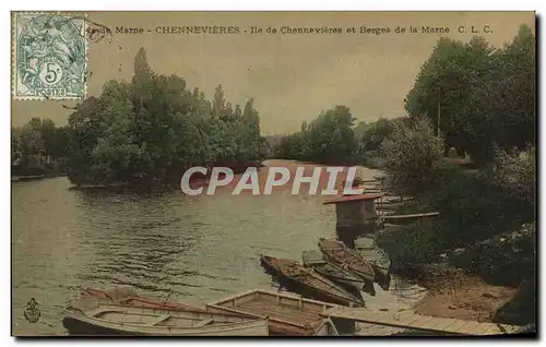 Cartes postales Chennevieres Ile de Chennevieres et Berges de la Marne