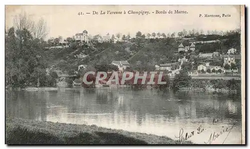 Cartes postales Bords de Marne De La Varenne a Champigny