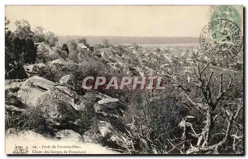 Cartes postales Foret de Fontainebleau Chaos des Gorges de Franchard