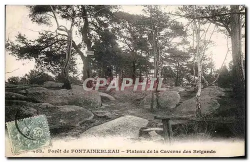 Ansichtskarte AK Foret de Fontainebleau Plateau de la Caverne des Brigands