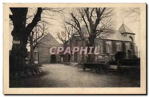 Cartes postales Mont Saint Odile Cour du couvent et la chapelle