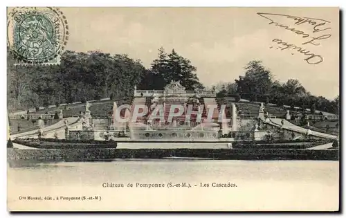 Cartes postales Chateau de Pomponne Les Cascades