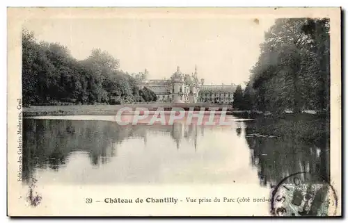 Ansichtskarte AK Chateau de Chantilly vue Prise du Parc