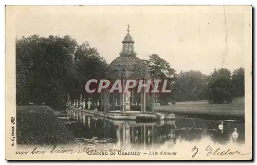 Cartes postales Chateau de Chantilly L Ile D Amour