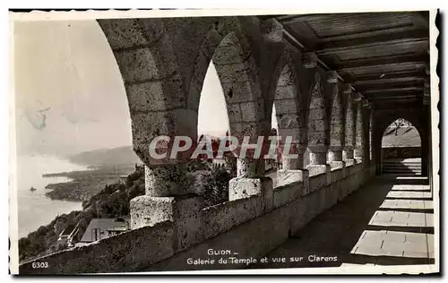 Ansichtskarte AK Glion Galerie du Temple et Vue Sur Clarens