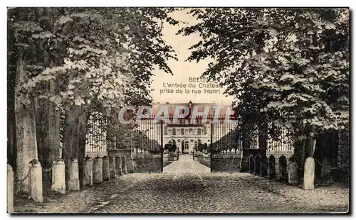 Cartes postales Beloeil Entree du chateau prise de la rue Henri