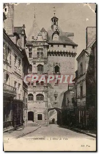 Cartes postales Loches L hotel de Ville