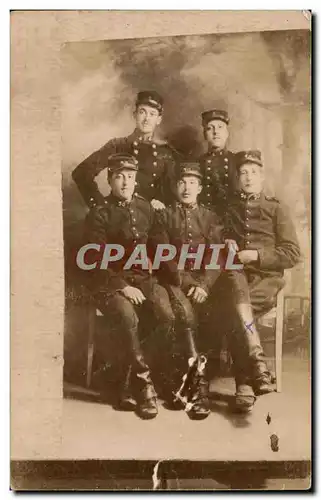 CARTE PHOTO Soldats Militaria numero 30 sur les cols