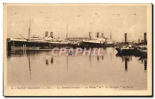 Cartes postales Saint Nazaire Les Transatlantiques Le Perou Le Mexique Bateau