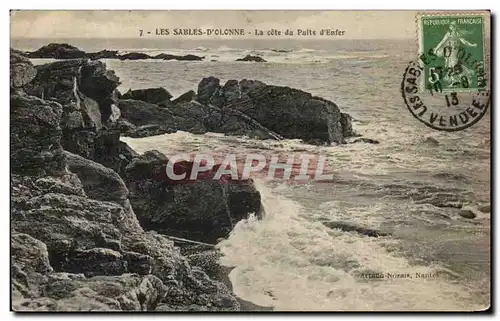 Cartes postales Les Sables D Olonne La Cote du Puits d Enfer