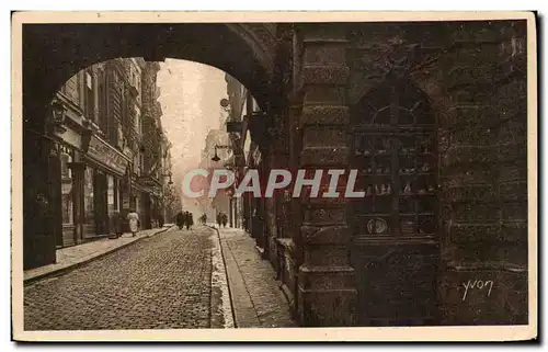 Cartes postales Rouen Rue de La Grosse Horloge