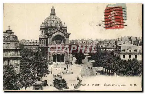 Cartes postales Paris Eglise St Augustin