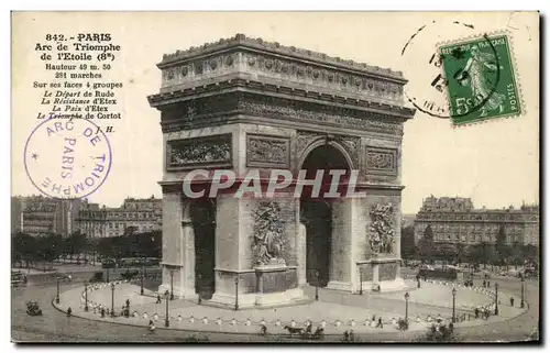 Cartes postales Paris Arc de Triomphe de L Etoile