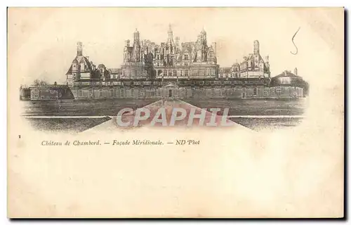 Ansichtskarte AK Chateau de Chambord Facade Meridionale