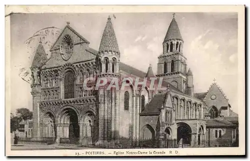 Cartes postales Poitiers Eglise Notre Dame la Grande