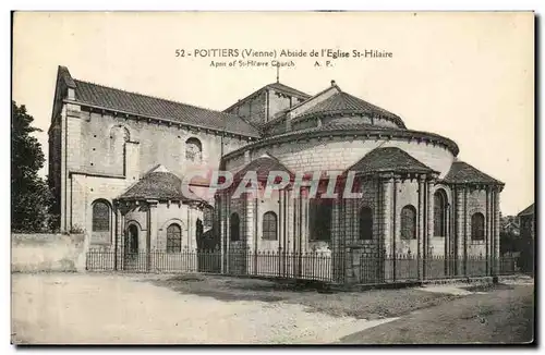 Cartes postales Poitiers Abside de L Eglise St Hilaire