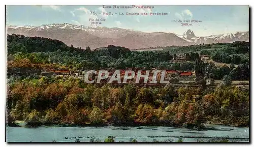 Cartes postales Pau La Chaine Des Pyrenees