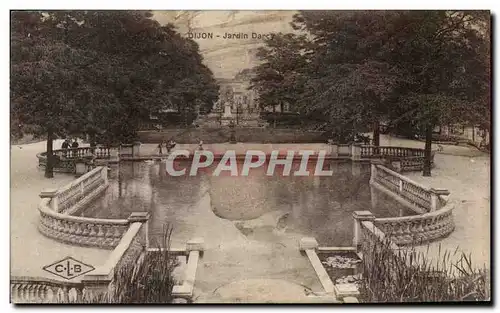 Cartes postales Dijon Jardin Darcy
