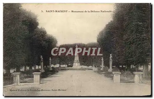 Ansichtskarte AK Saint Maixent Monument de la Defense Nationale Militaria