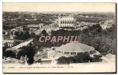 Ansichtskarte AK Niort Panorama prise de Notre Dame Saint Etienne