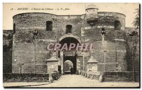 Cartes postales Angers L Entree Du Chateau