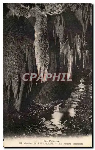 Ansichtskarte AK Grottes de Betharram La Riviere Interieure