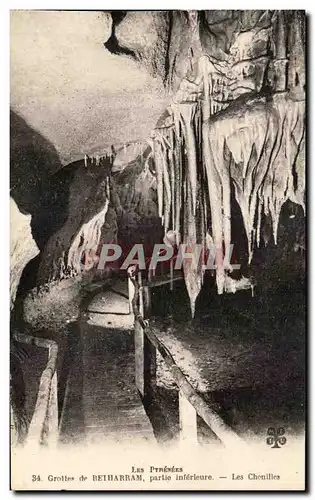 Cartes postales Grottes de Betharram Les chenilles