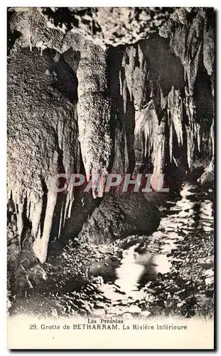 Ansichtskarte AK Grottes De Betharram La riviere interieure