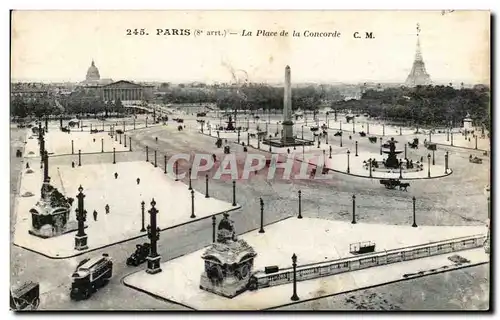 Cartes postales Paris La Place de La Concorde