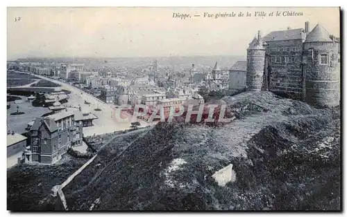 Ansichtskarte AK Dieppe Vue Generale de la Ville et Le Chateau