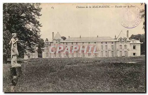 Cartes postales Chateau de La Malmaison Facade Sur Le Parc