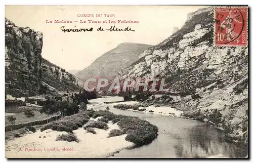 Cartes postales Gorges Du Tarn Le Malene Le Tarn Et Les Falaises