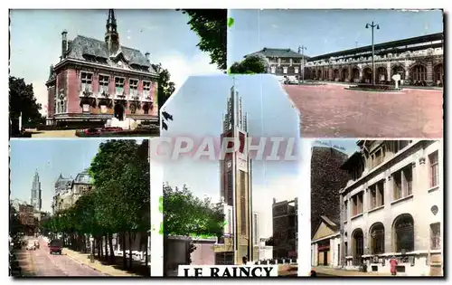 Cartes postales moderne Le Raincy Hotel de Ville la Gare du Raincy Villemomble L Eglise et la Paste