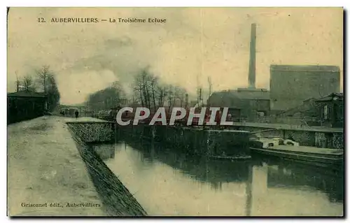 Cartes postales Aubervilliers La Troisieme Ecluse