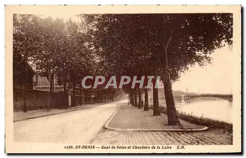 Ansichtskarte AK St Denis Quai de Seine et Chantiers de la Loire