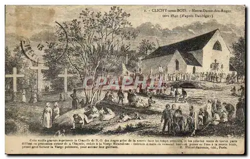 Cartes postales Clichy sons Bois Notre Dame des Anges